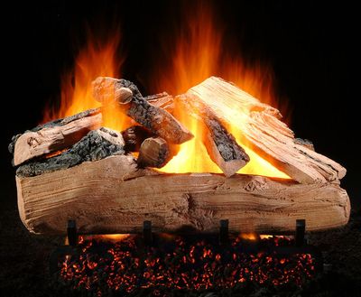 Hargrove: 21" Western Pine See-Thru Shallow Log Set