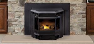 Quadrafire: Classic Bay 1200 Pellet Fireplace